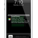 Orange line push notification